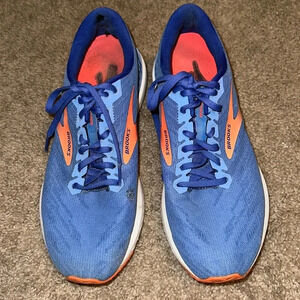 Brooks Ravenna Blue Pink Lace Up Running Tennis Shoes Size 10